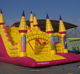 T8-279 Princess Inflatable Slides Castle Giant Slide