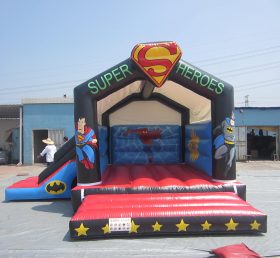 T2-2675 Superman Batman Spider-Man Superhero Inflatable Bouncer