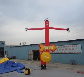 D2-46 Air Dancer Inflatable Red Tube Man For Advertising