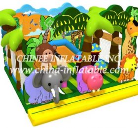 T2-3324 Jungle Theme Bouncy Castle