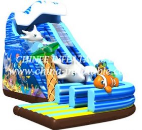 T8-1504 Undersea World Inflatable Slide Giant Slide For Childeren