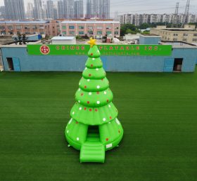 T2-3410 Inflatable Christmas Tree Holiday Themed Bounce House Kids Party Game