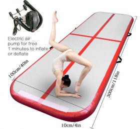 AT1-039 Airtrack Tumbling Air Track Inflatable Gymnastics Floor Trampoline Electric Air Pump For Home Use/Training/Cheerleading/Beach