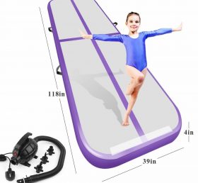 AT1-075 Inflatable Gymnastics Airtrack Tumbling Air Track Floor Trampoline For Home Use/Training/Cheerleading/Beach