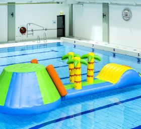 WG1-003 Jungle Theme Inflatable Floating Water Sport Park Game For Pool