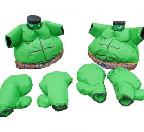 SS1-8 Adult Green Warrior Superhero Sumo Set