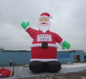 C1-115 8M Height Outdoor Giant Inflatable Christmas Santa Claus Decoration