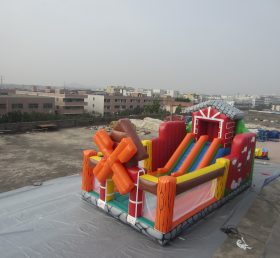 T8-2500 Farm And House Themed Giant Inflatable Slide