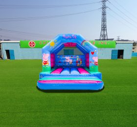 T2-4016 12X12Ft Blue Peppa Pig Bounce House