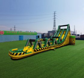 T8-4082 27Ft Dual Lane Hazard Water Slide