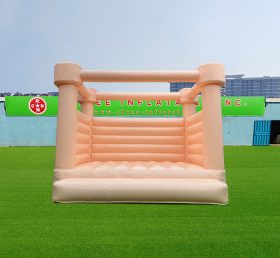 T2-3514D Pastel Peach Wedding Bounce House Castle