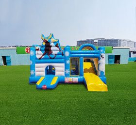 T2-4581 Frozen Bouncy Castle With Slide