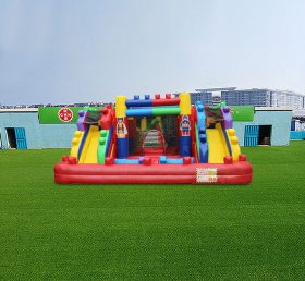 T2-4654 Lego Bouncy Castle With Slide Pool