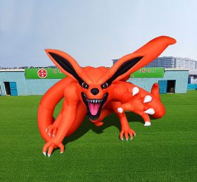 S4-624 Inflatable Movie Cartoon Character Fox Nine Tails Exhibit Giant Inflatable Cartoon Fox