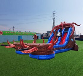 T8-4600 Tentacle typhoon double water slide