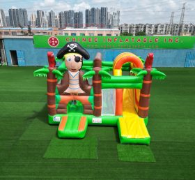 T2-8000 Pirate Theme Bouncy Castle With Slide